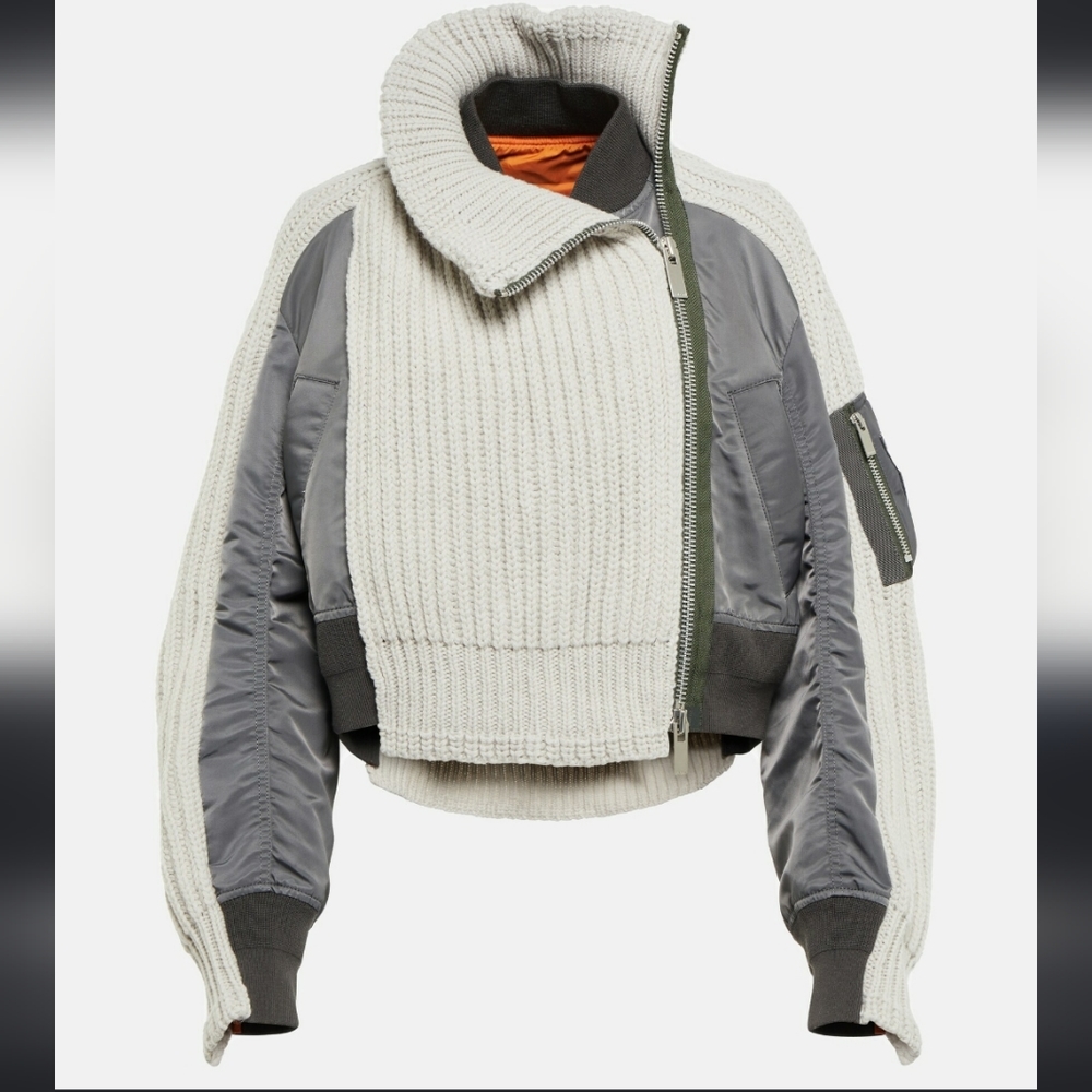 Layered wool and nylon jacket size small